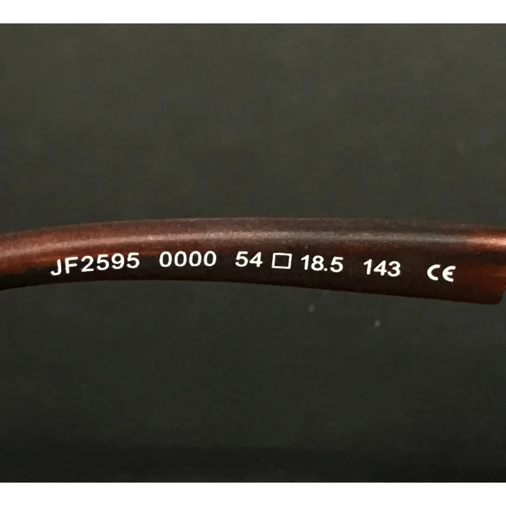 J.F. Rey Eyeglasses Frames JF2595 0000 Black Copper Brown Rimless 54-18.5-143